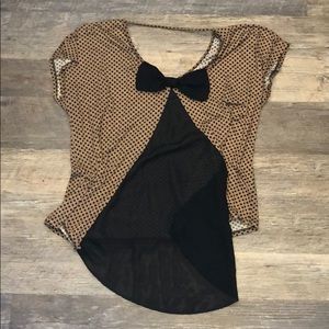 Polka Dot Blouse with Back Detail